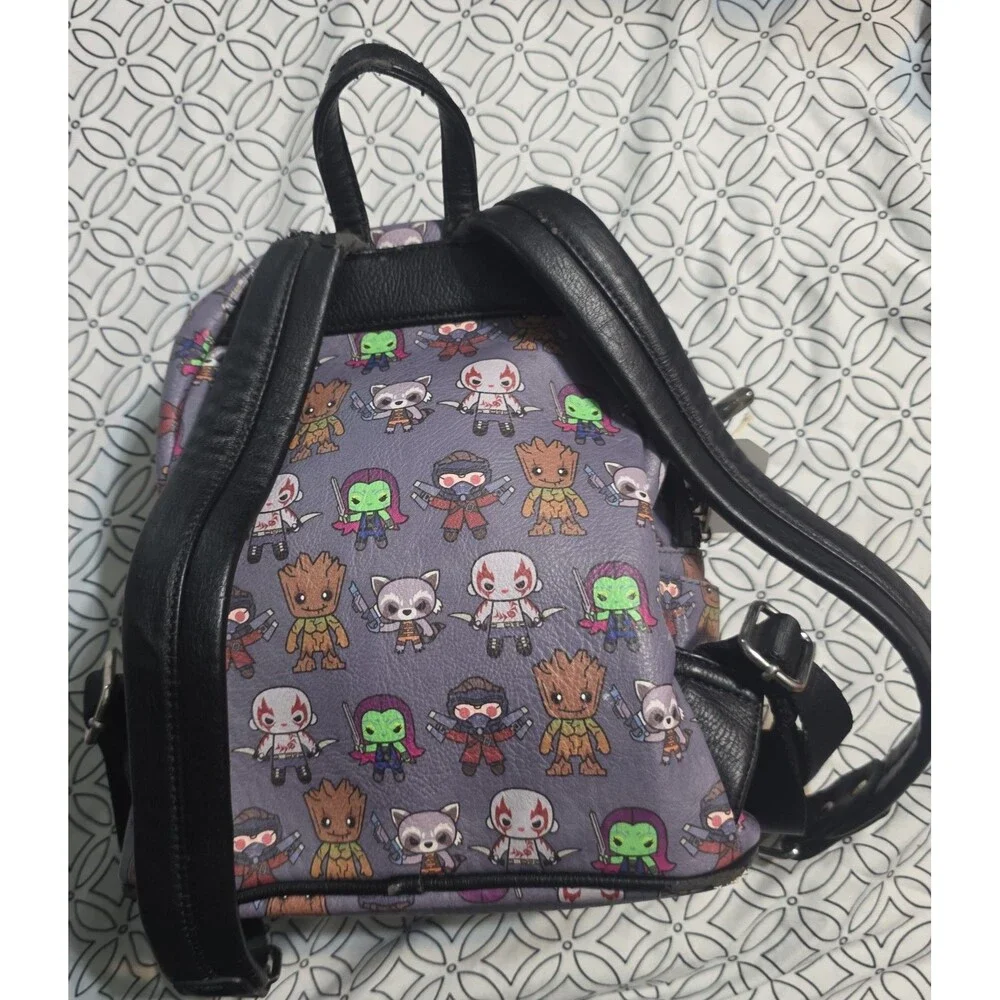 Loungefly marvel chibi character print mini backpack bookbag purse bag tote!